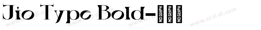 Jio Type Bold字体转换